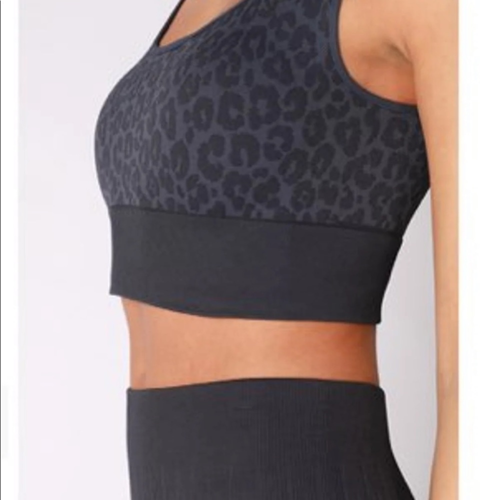 NIKIBIKI Leopard Crop Top & Leggings set -blue ink - Picture 5 of 7